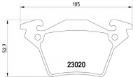 Комплект тормозных колодок TEXTAR 2302001