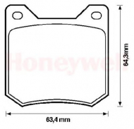 Комплект тормозных колодок BENDIX 571208B