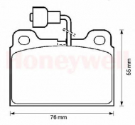 Комплект тормозных колодок BENDIX 571303B