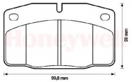 Комплект тормозных колодок BENDIX 571539B