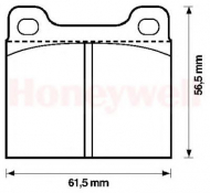 Комплект тормозных колодок BENDIX 571554B