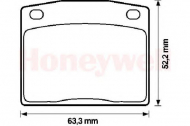 Комплект тормозных колодок BENDIX 572106B