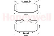 Комплект тормозных колодок BENDIX 572252B
