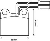 Комплект тормозных колодок BENDIX 571385B