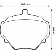 Комплект тормозных колодок BENDIX 571803B
