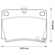 Комплект тормозных колодок BENDIX 572519B