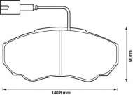 Комплект тормозных колодок BENDIX 573113B