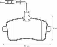 Комплект тормозных колодок BENDIX 573132B