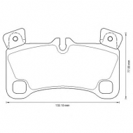 Комплект тормозных колодок BENDIX 573339B