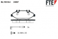 Комплект тормозных колодок FTE BL1951A4
