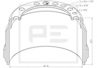 Тормозный барабан PE Automotive 146.073-00A