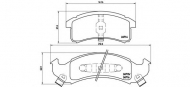 Комплект тормозных колодок BREMBO P 07 002