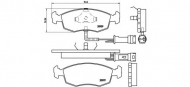 Комплект тормозных колодок BREMBO P 24 007
