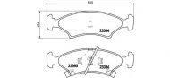 Комплект тормозных колодок BREMBO P 30 009