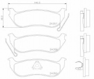 Комплект тормозных колодок BREMBO P 37 009