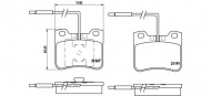 Комплект тормозных колодок BREMBO P 61 047