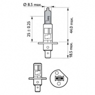 Лампа накаливания PHILIPS 12258BVUB1