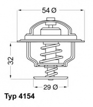 Термостат WAHLER 4154.88D