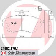 Комплект тормозных колодок ZIMMERMANN 21982.170.1