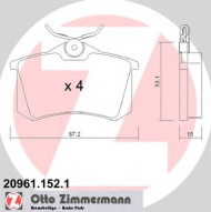 Комплект тормозных колодок ZIMMERMANN 20961.152.1