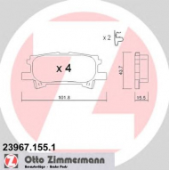 Комплект тормозных колодок ZIMMERMANN 23967.155.1