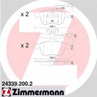 Комплект тормозных колодок ZIMMERMANN 24339.200.2