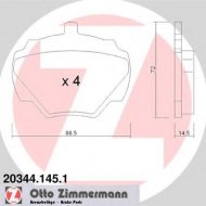 Комплект тормозных колодок ZIMMERMANN 20344.145.1