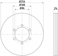 Тормозной диск HELLA 8DD 355 117-701