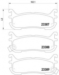 Комплект тормозных колодок HELLA 8DB 355 009-911