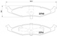 Комплект тормозных колодок HELLA 8DB 355 010-081