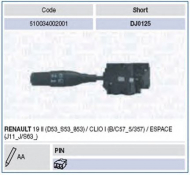 Переключатель MAGNETI MARELLI 510034002001
