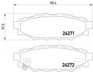 Комплект тормозных колодок HELLA 8DB 355 012-261