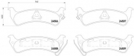 Комплект тормозных колодок HELLA 8DB 355 013-091