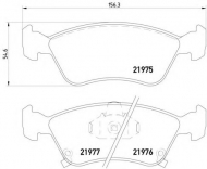 Комплект тормозных колодок HELLA 8DB 355 016-981