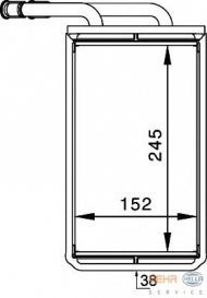Теплообменник BEHR HELLA SERVICE 8FH 351 313-101