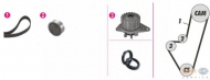 Комплект водяного насоса / зубчатого ремня BEHR HELLA SERVICE 8MP 376 800-871