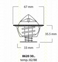 Термостат TRISCAN 8620 3088