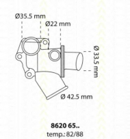 Термостат TRISCAN 8620 6582