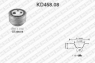 Ременный комплект SNR KD458.08