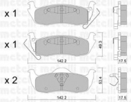 Комплект тормозных колодок METELLI 22-0720-0