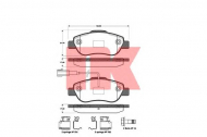 Комплект тормозных колодок NK 222384