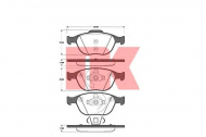 Комплект тормозных колодок NK 222560