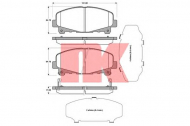 Комплект тормозных колодок NK 222643