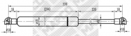 Газовая пружина MAPCO 91604