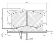 Комплект тормозных колодок MAPCO 6828