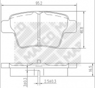 Комплект тормозных колодок MAPCO 6838