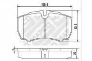 Комплект тормозных колодок MAPCO 6867