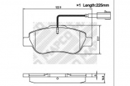Комплект тормозных колодок MAPCO 6906