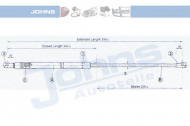 Газовая пружина JOHNS 23 24 95-94