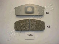 Комплект тормозных колодок JAPANPARTS PA-105AF